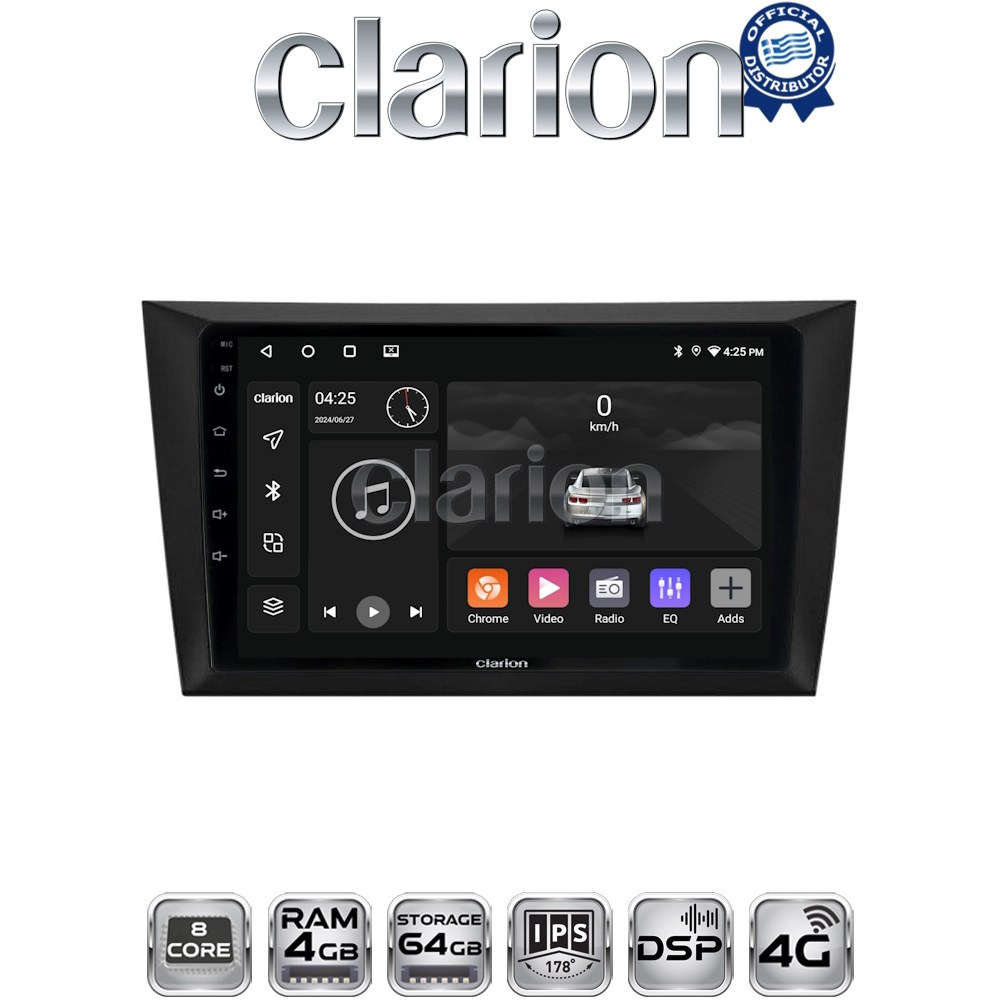 CLARION GL72004 Οθόνη OEM Multimedia Αυτοκινήτου για VW Golf 6 2008-2012 με CarPlay, AndroidAuto, BT, GPS