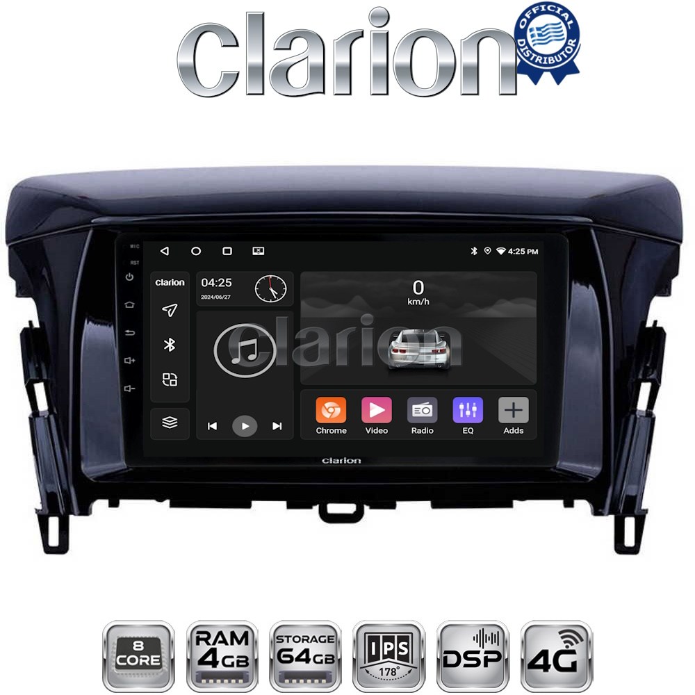 CLARION GL72030 Οθόνη OEM Multimedia Αυτοκινήτου για MITSUBISHI ECLIPSE CROSS 2018> με CarPlay, AndroidAuto, BT, GPS