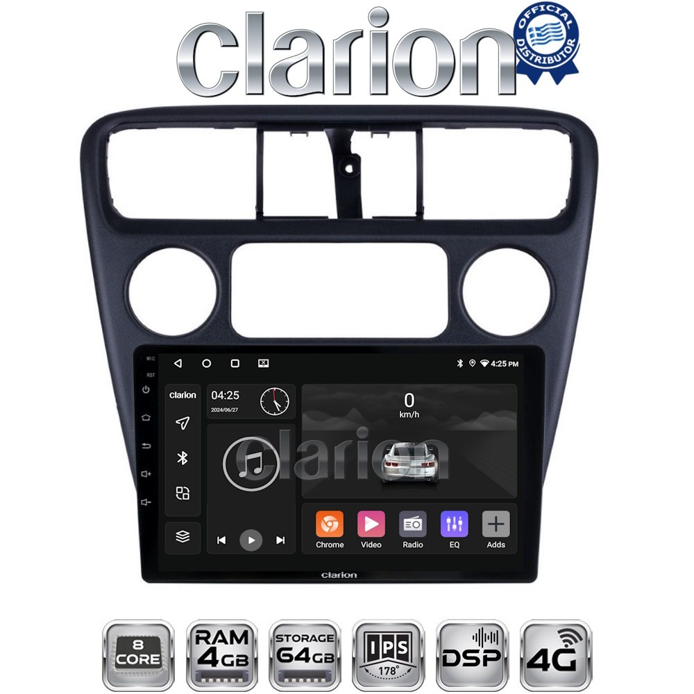 CLARION GL72082 Οθόνη OEM Multimedia Αυτοκινήτου για Honda Accord Coupe 1998>2004 με CarPlay, AndroidAuto, BT, GPS