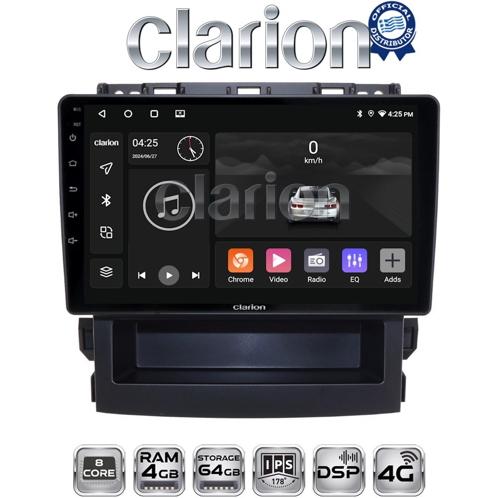 CLARION GL72264 Οθόνη OEM Multimedia Αυτοκινήτου για Subaru Forester 2019 > με CarPlay, AndroidAuto, BT, GPS