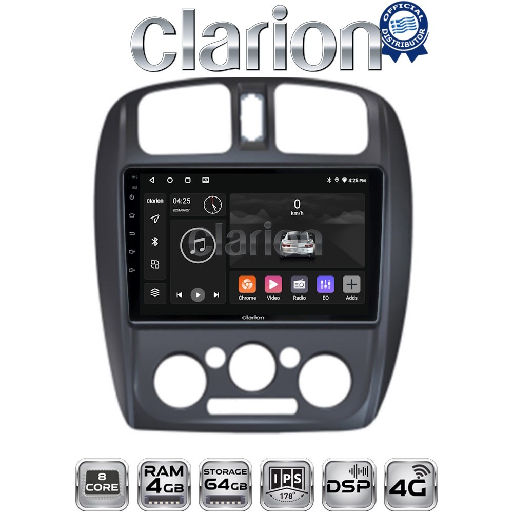 CLARION GL72325 Οθόνη OEM Multimedia Αυτοκινήτου για MAZDA 323 1999>2004 με CarPlay, AndroidAuto, BT, GPS