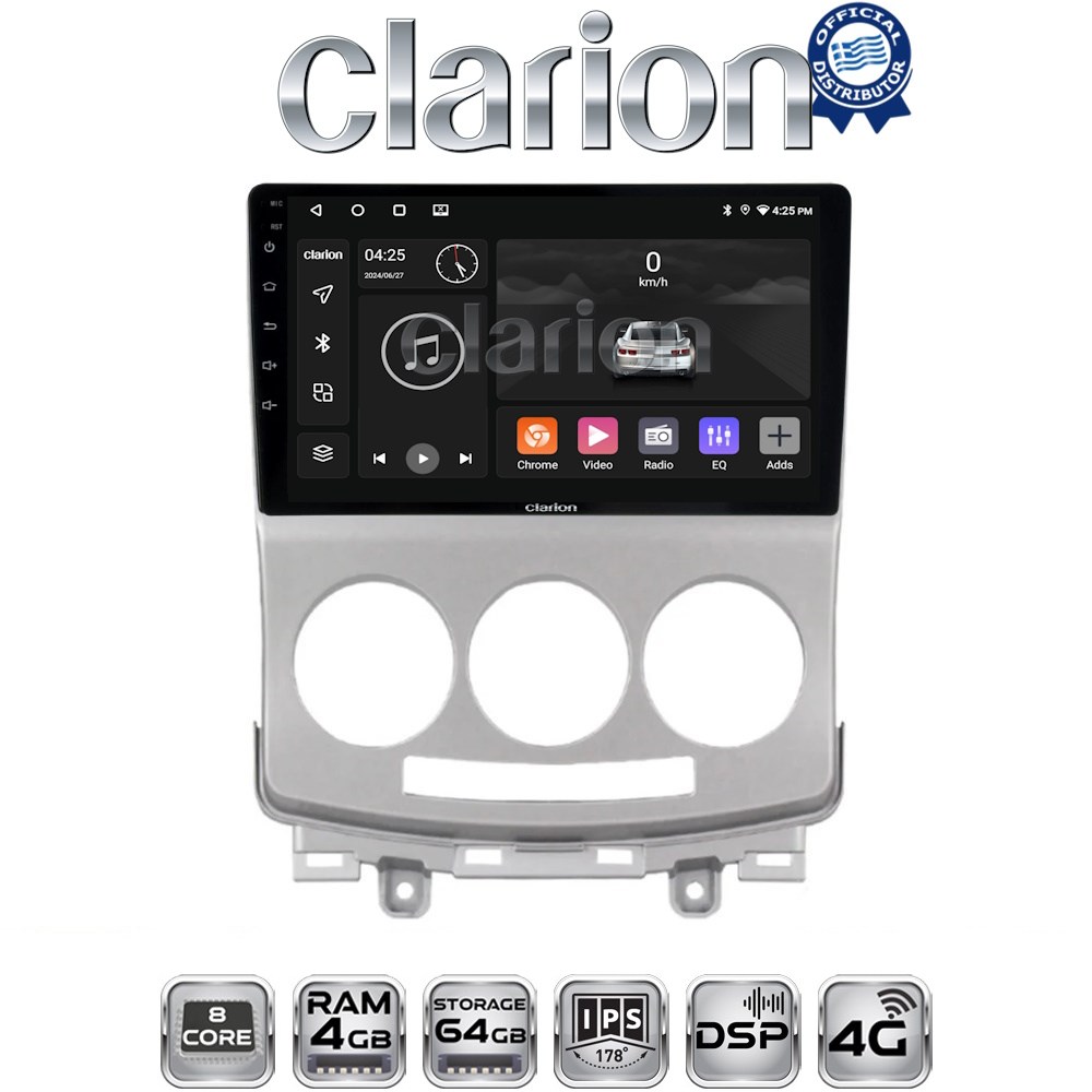 CLARION GL72439 Οθόνη OEM Multimedia Αυτοκινήτου για MAZDA 5 2004>2010 με CarPlay, AndroidAuto, BT, GPS