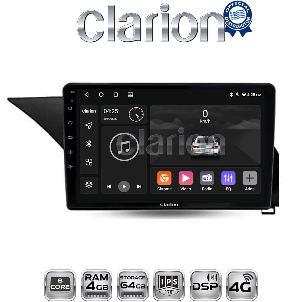 CLARION GL72502 Οθόνη OEM Multimedia Αυτοκινήτου για Mercedes Benz E-Class W212 2009 > 2016 με CarPlay, AndroidAuto, BT, GPS