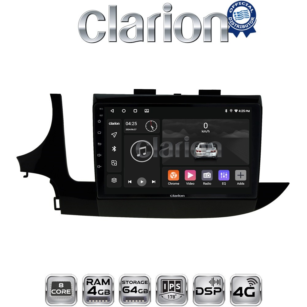 CLARION GL72536 Οθόνη OEM Multimedia Αυτοκινήτου για OPEL MOKKA 2016> με CarPlay, AndroidAuto, BT, GPS