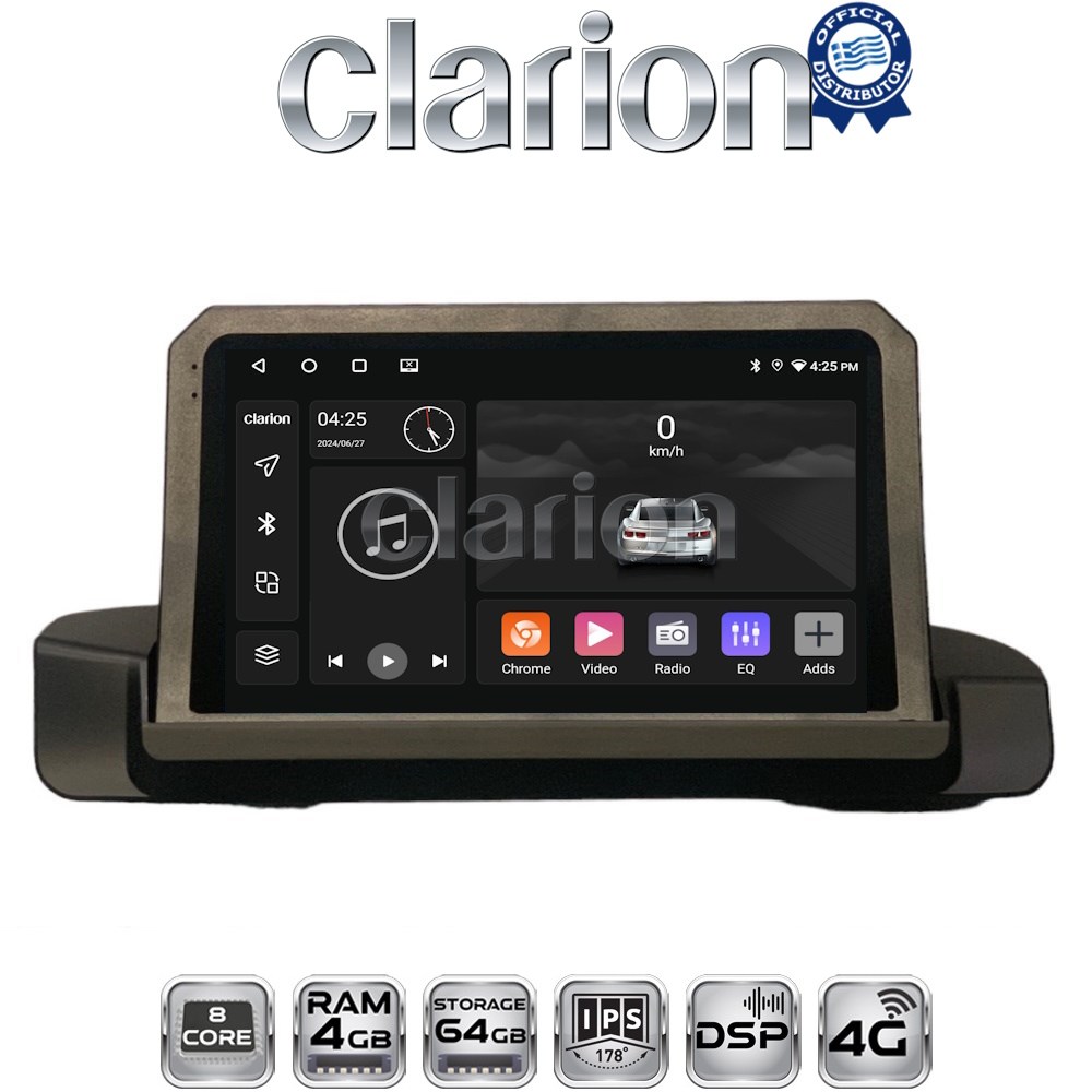 CLARION GL72895 Οθόνη OEM Multimedia Αυτοκινήτου για BMW 3 series (E90-91-92) 2005-2012 με CarPlay, AndroidAuto, BT, GPS