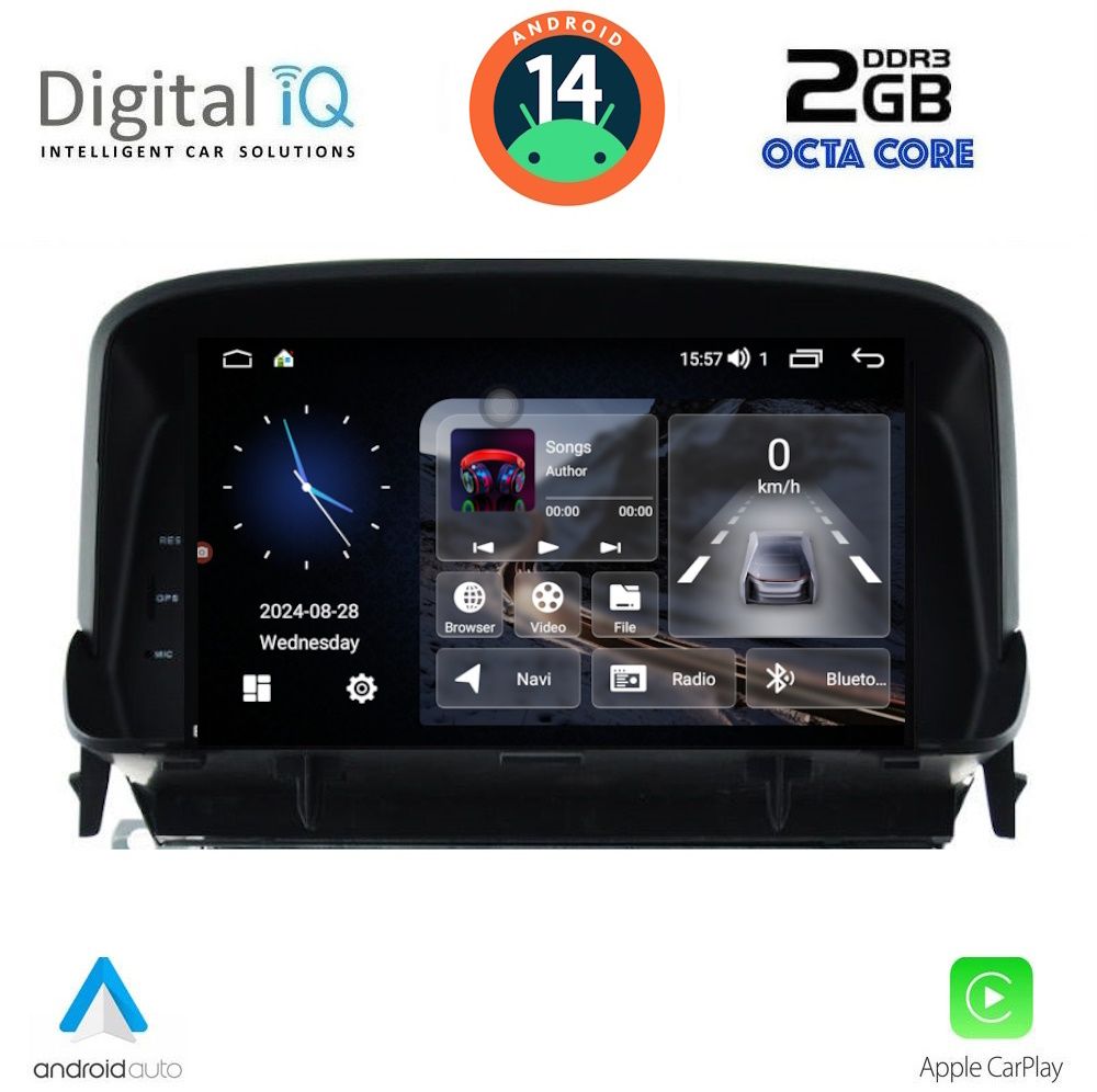 DIGITAL IQ MSF 360_CPA (7” DECK) Οθόνη Opel Mokka 2012 - 2015 με CarPlay, AndroidAuto, GPS, BT