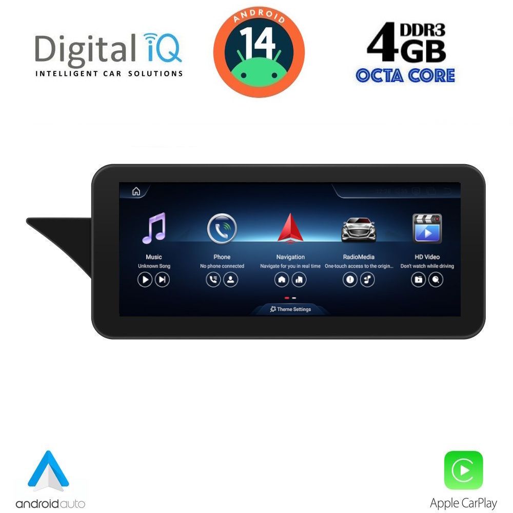 Οθόνη Mercedes GLK (X204) 2008 – 2012 με GPS, Bluetooth, USB, WIFI – DIGITAL IQ TOP 16995_CPA (10.25inc) (NTG 4)