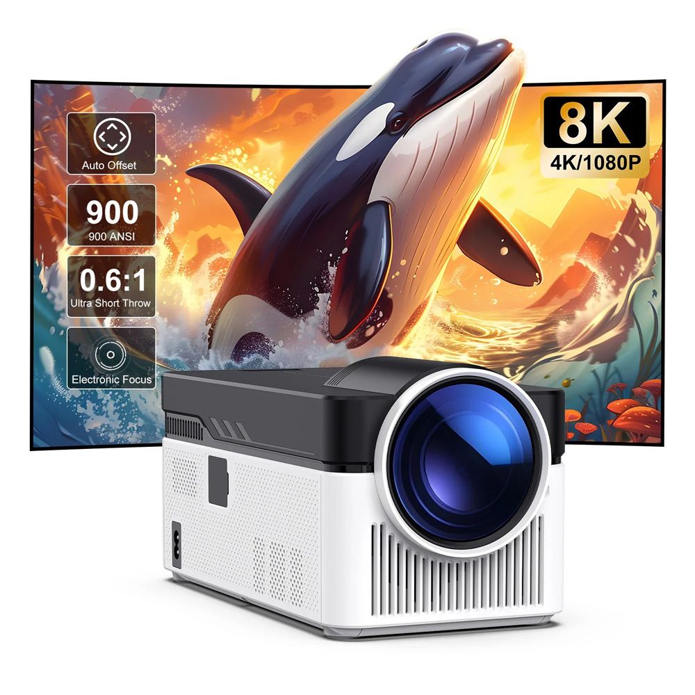 TOPLEO HY450 PORTABLE 1080P LED 900 ANSI SMART PROJECTOR