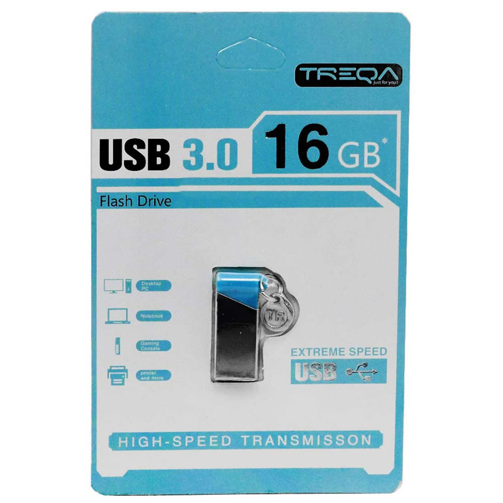 TREQA UP-03-16GB - Flash Drive High-Speed Transmission (Ασημί)