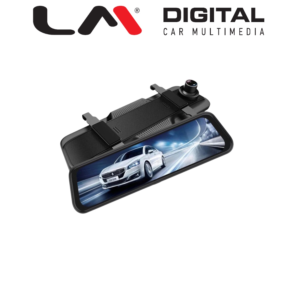 LM Digital - DVR C-2300 - Καθρέπτης με οθόνη 9.66", κάμερες εμπρός & πισω, WIFI, Full HD, Touch screen