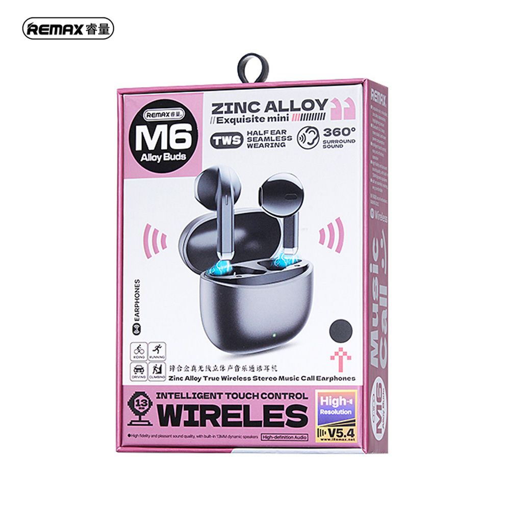 REMAX ALLOYBUDS M6 (WHITE) ZINC ALLOY TRUE WIRELESS EARBUDS