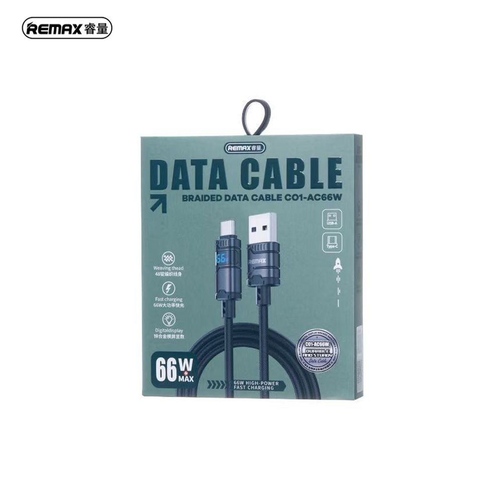 REMAX C01-AC 66W FAST CHARGING CABLE (USB-A to USB-C) - REMAX C01-AC 66W