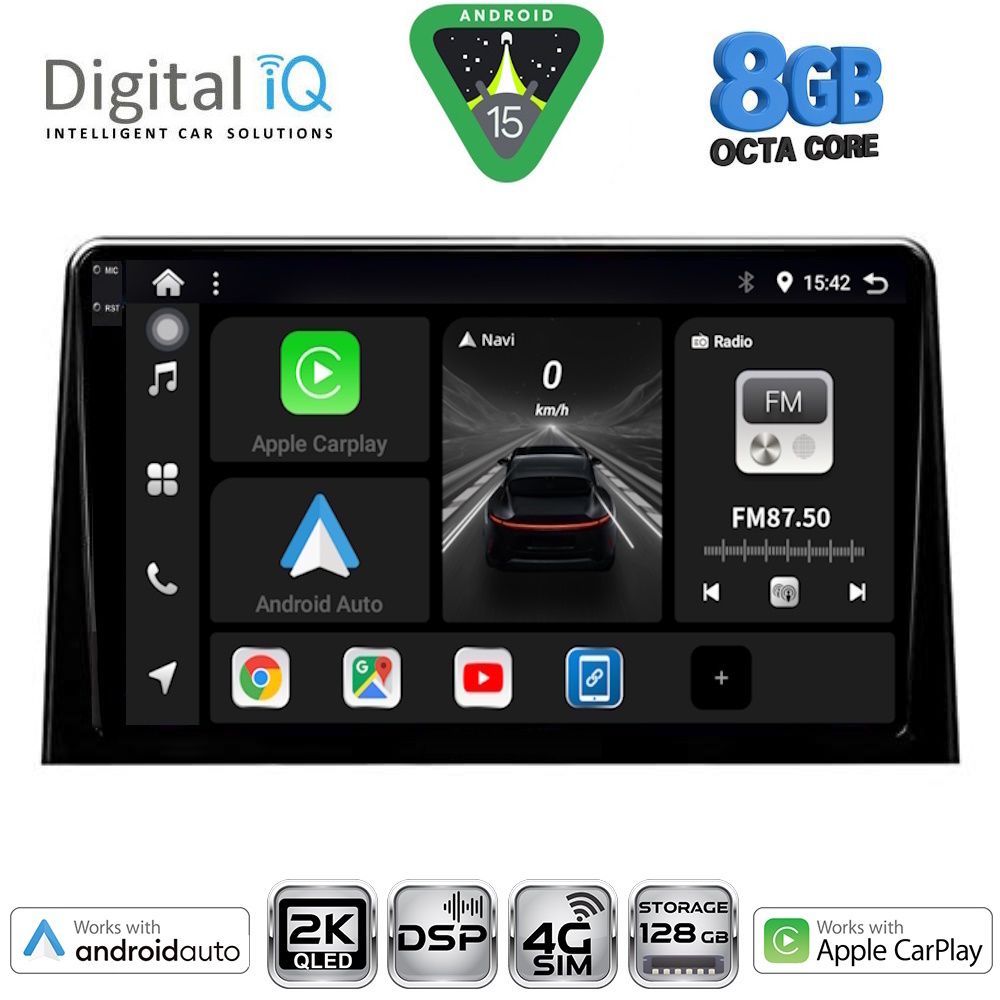 DIGITAL IQ BXF 11082_CPAA (10inc) – Οθόνη Citroen Berlingo – Opel Combo – Peugeot Partner, Rifter – Toyota Proace 2018 > - Fiat Doblo 2022 >
