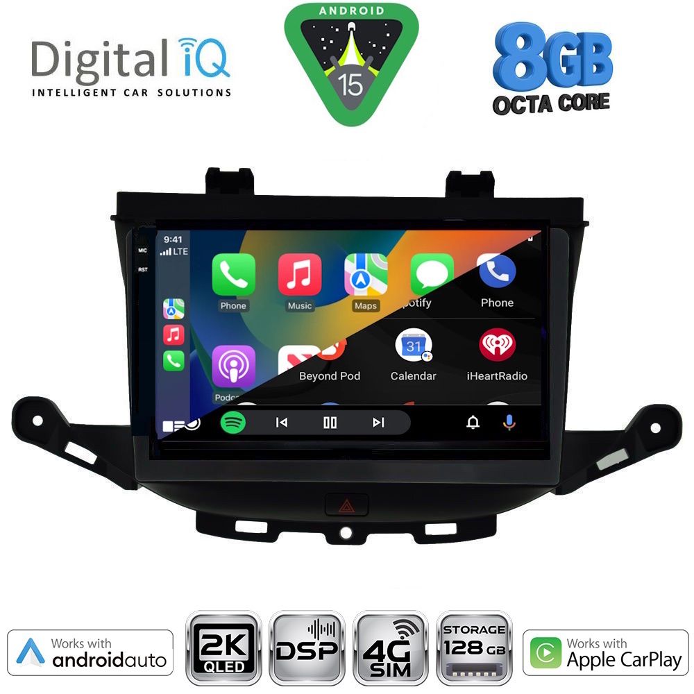 DIGITAL IQ BXF 11483_CPAA (9inc) MULTIMEDIA TABLET for OPEL ASTRA K mod. 2015-2022 - DIQ_BXF_11483