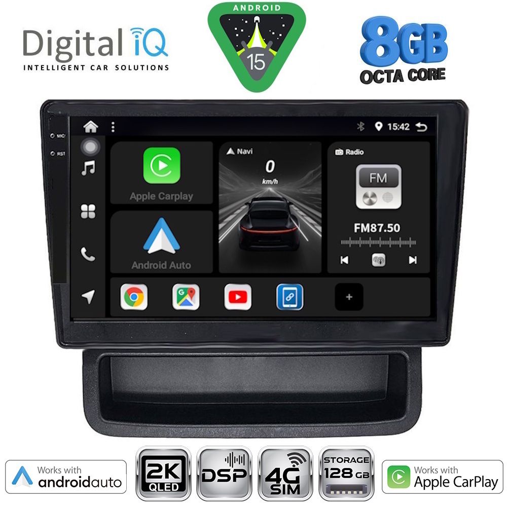 DIGITAL IQ BXF 11559_CPAA (10inc) – Οθόνη για Opel Vivaro, Renault Trafic, Nissan Primastar 2001 – 2014 με Car Play, Android Auto, BT, GPS