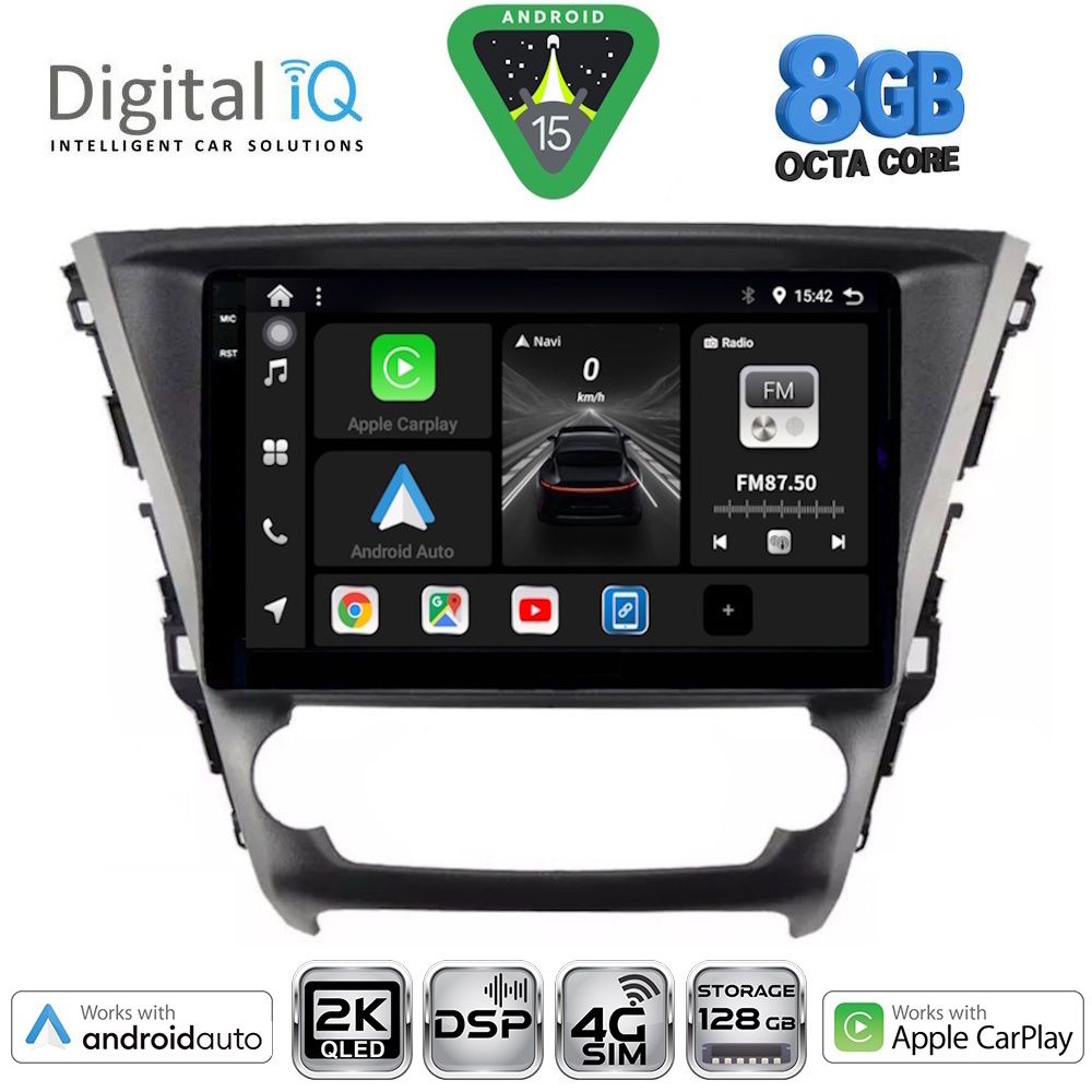 DIGITAL IQ BXF 11706_CPAA (10inc) - Οθόνη Toyota Avensis 2016 – 2018 με CarPlay, AndroidAuto, BT, GPS