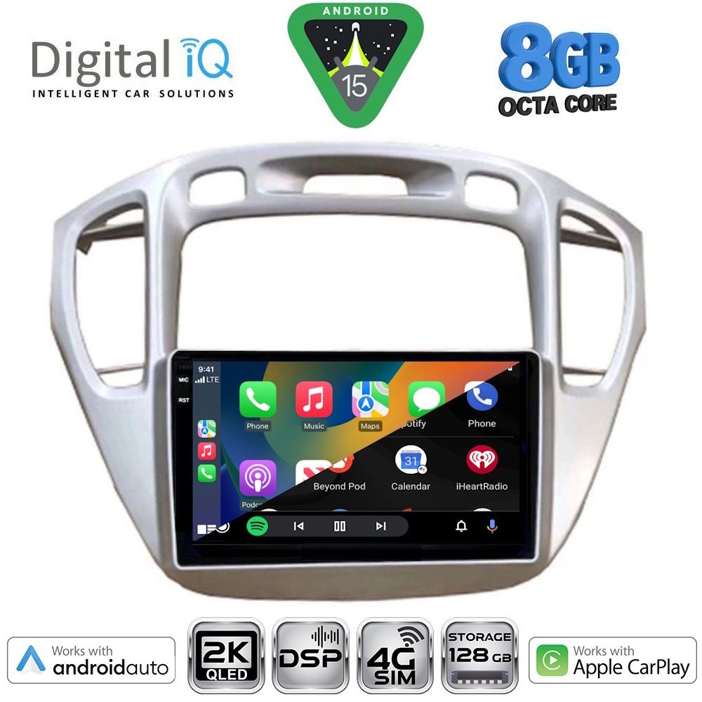 DIGITAL IQ BXF 11718_CPAA (9inc) MULTIMEDIA TABLET for TOYOTA HIGHLANDER mod. 2002-2009 - DIQ_BXF_11718