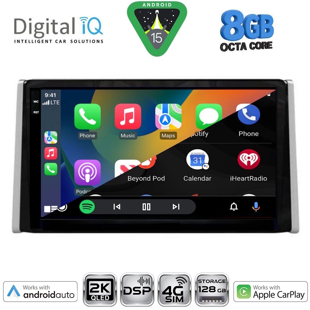 DIGITAL IQ BXF 11734_CPAA (10inc) MULTIMEDIA TABLET for TOYOTA RAV 4 mod. 2019-2025 - DIQ_BXF_11734