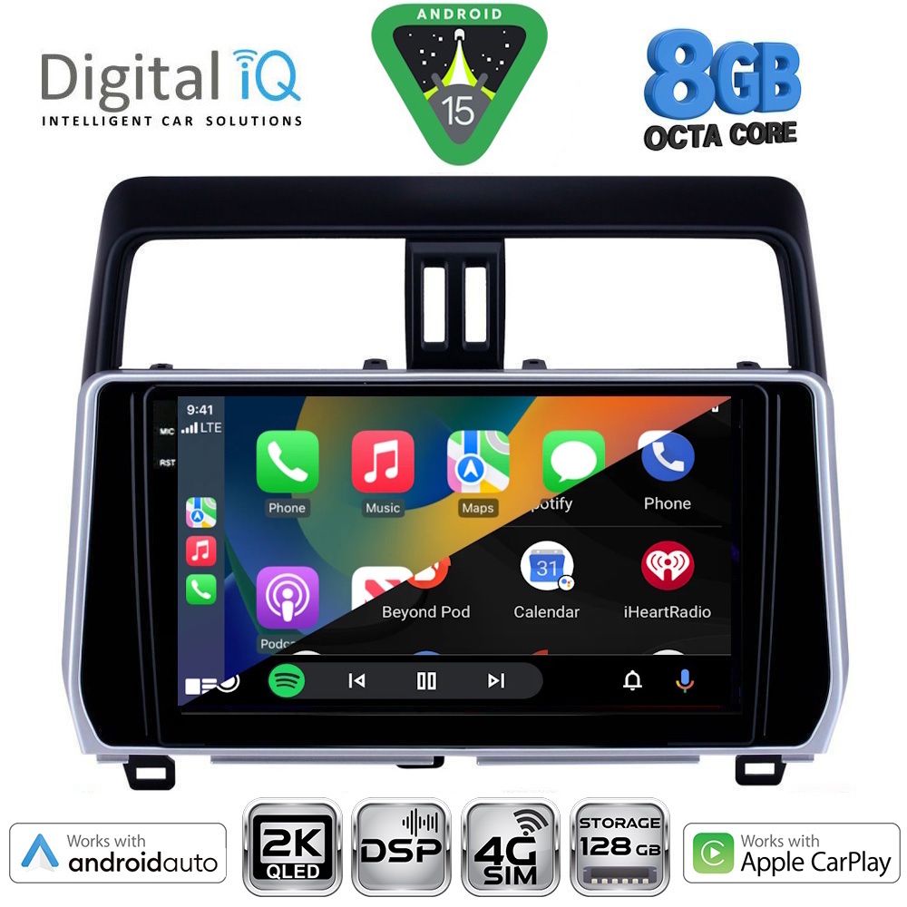 DIGITAL IQ BXF 11739_CPAA (10inc) MULTIMEDIA TABLET for TOYOTA LAND CRUISER mod. 2019>