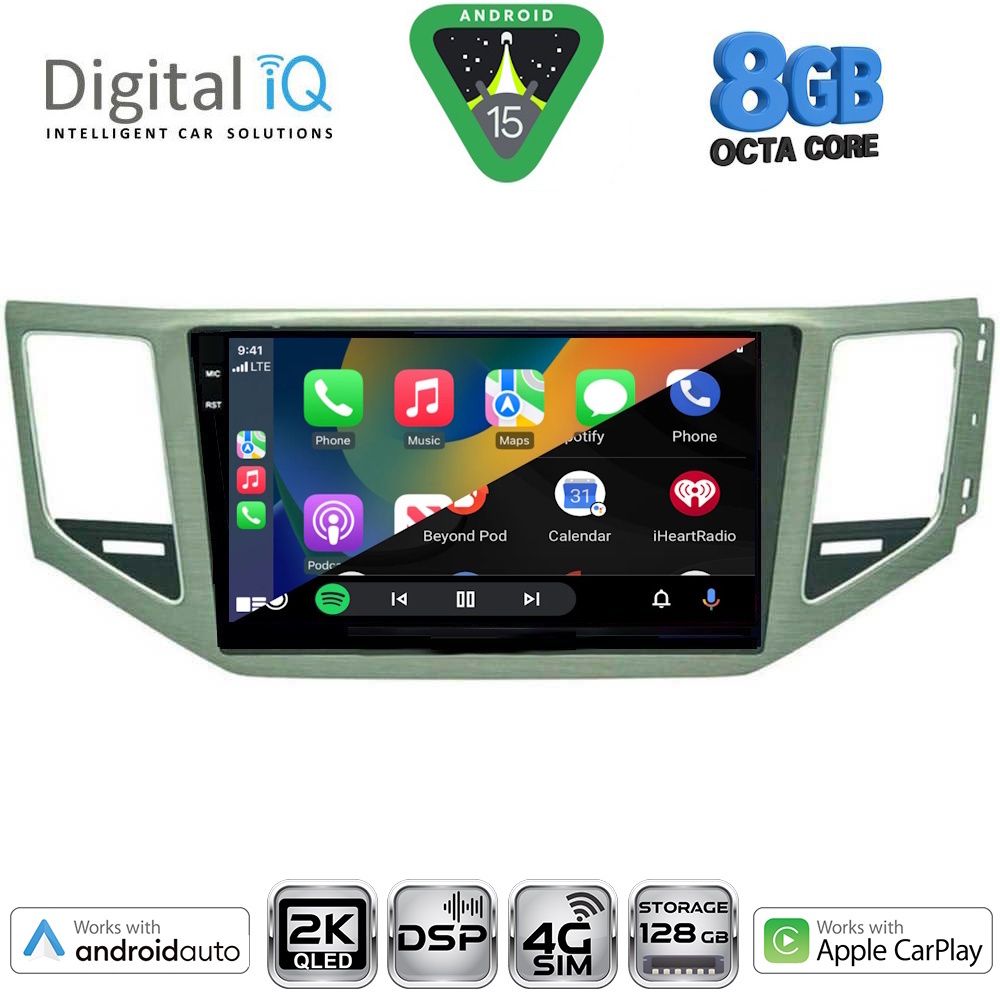 DIGITAL IQ BXF 11745_CPAA (SL) (10inc) MULTIMEDIA TABLET for VW GOLF SPORTSVAN mod. 2014-2021 - DIQ_BXF_11745
