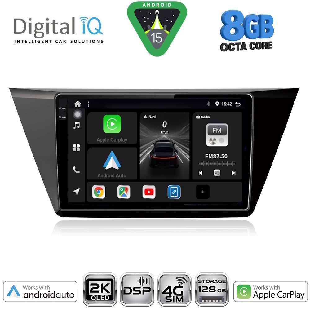 DIGITAL IQ BXF 11769_CPAA (10inc) MULTIMEDIA TABLET for VW TOURAN mod. 2016>