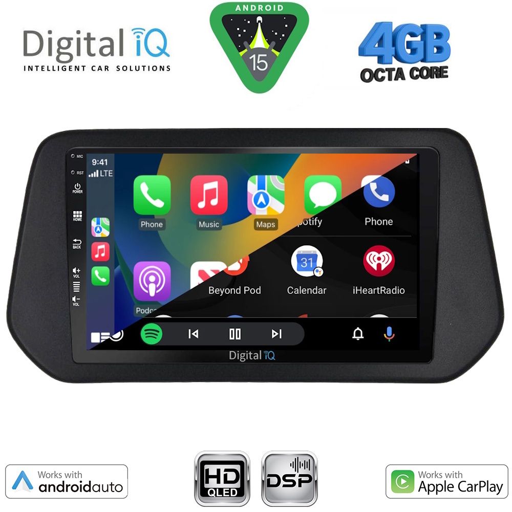 Suzuki SX4 S-Cross 2021 - 2026 Οθόνη με CarPlay, Android Auto, Bluetooth, GPS – DIGITAL IQ BXF 6690_CPAA (9inc)