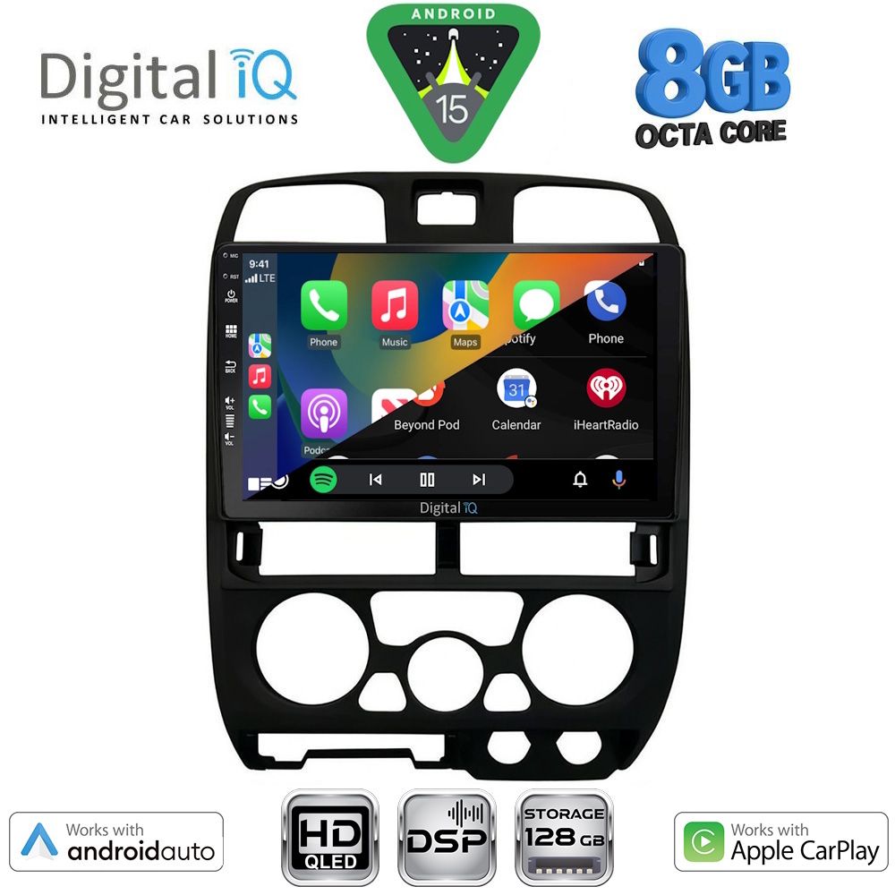 DIGITAL IQ BXF 7253BL_CPAA (9inc) MULTIMEDIA TABLET for ISUZU D-MAX mod. 2002-2008 (BLACK) - DIGITAL IQ BXF 7253BL_CPAA