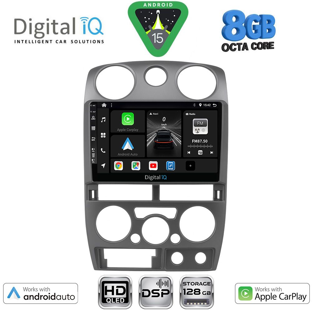 DIGITAL IQ BXF 7254GR_CPAA (9inc) MULTIMEDIA TABLET for ISUZU D-MAX mod. 2008-2012 (GREY) - DIGITAL IQ BXF 7254GR_CPAA