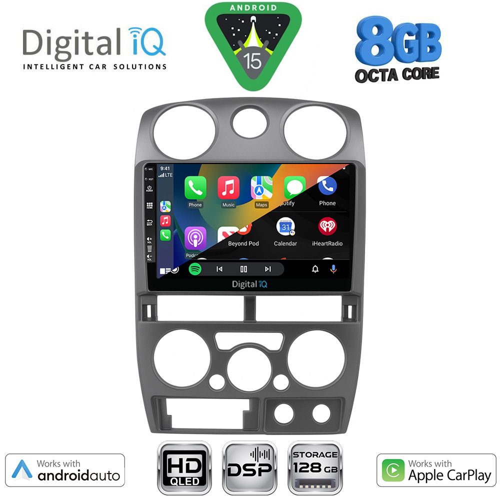 DIGITAL IQ BXF 7254GR_CPAA (9inc) MULTIMEDIA TABLET for ISUZU D-MAX mod. 2008-2012 (GREY) - DIGITAL IQ BXF 7254GR_CPAA