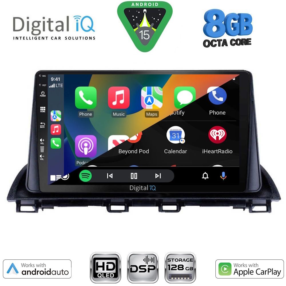 DIGITAL IQ BXF 7367_CPAA (9inc) MULTIMEDIA TABLET for MAZDA 3 mod. 2014-2019 - DIGITAL IQ BXF 7367_CPAA