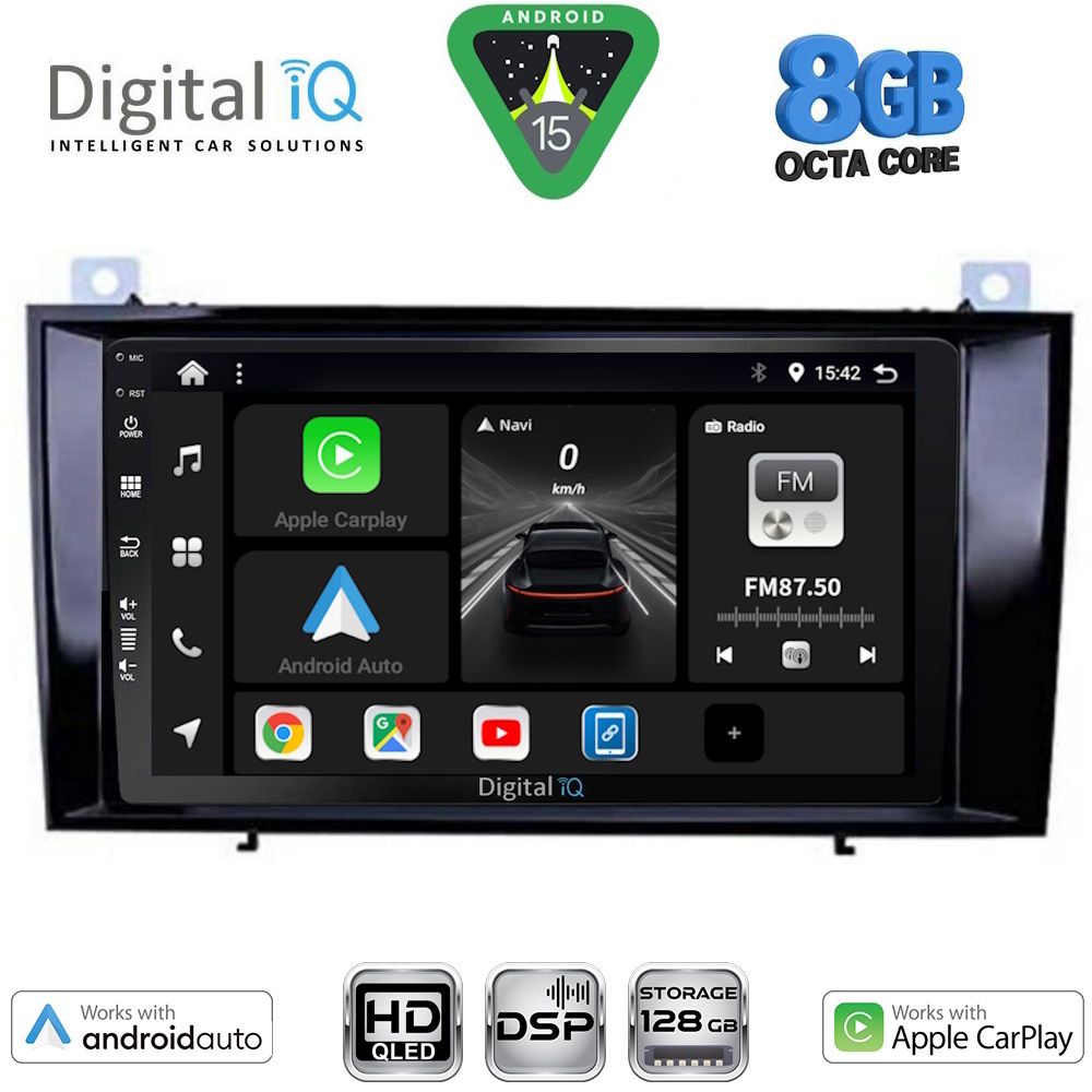 DIGITAL IQ BXF 7428_CPAA (8inc) MULTIMEDIA TABLET for MERCEDES SLK R171 mod. 2004-2010 - DIQ_BXF_7428