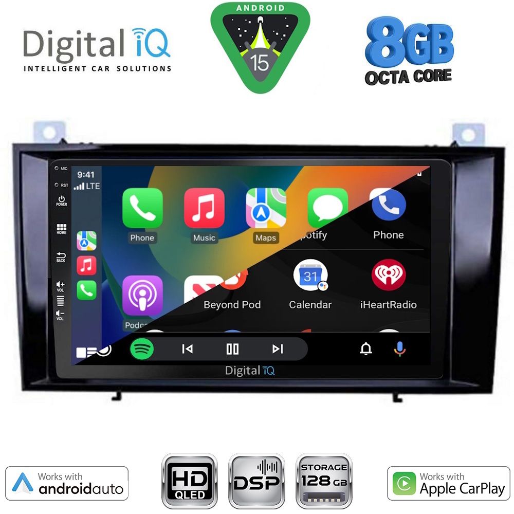 DIGITAL IQ BXF 7428_CPAA (8inc) MULTIMEDIA TABLET for MERCEDES SLK R171 mod. 2004-2010 - DIQ_BXF_7428