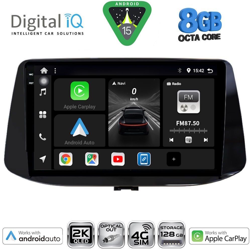 DIGITAL IQ BXK 20233_CPAA (9inc) MULTIMEDIA TABLET for HYUNDAI i30 mod. 2018-2025 - DIQ_BXK_20233