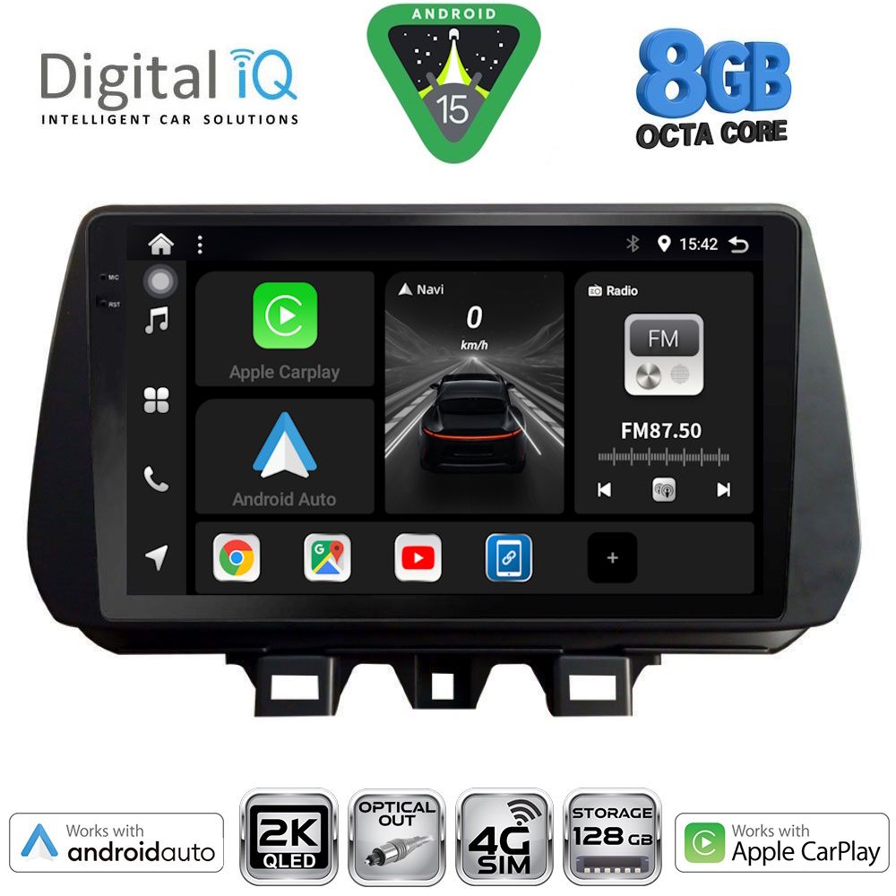 DIGITAL IQ BXK 20244_CPAA (9inc) MULTIMEDIA TABLET for HYUNDAI TUCSON mod. 2019-2023 - DIGITAL IQ BXK 20244_CPAA