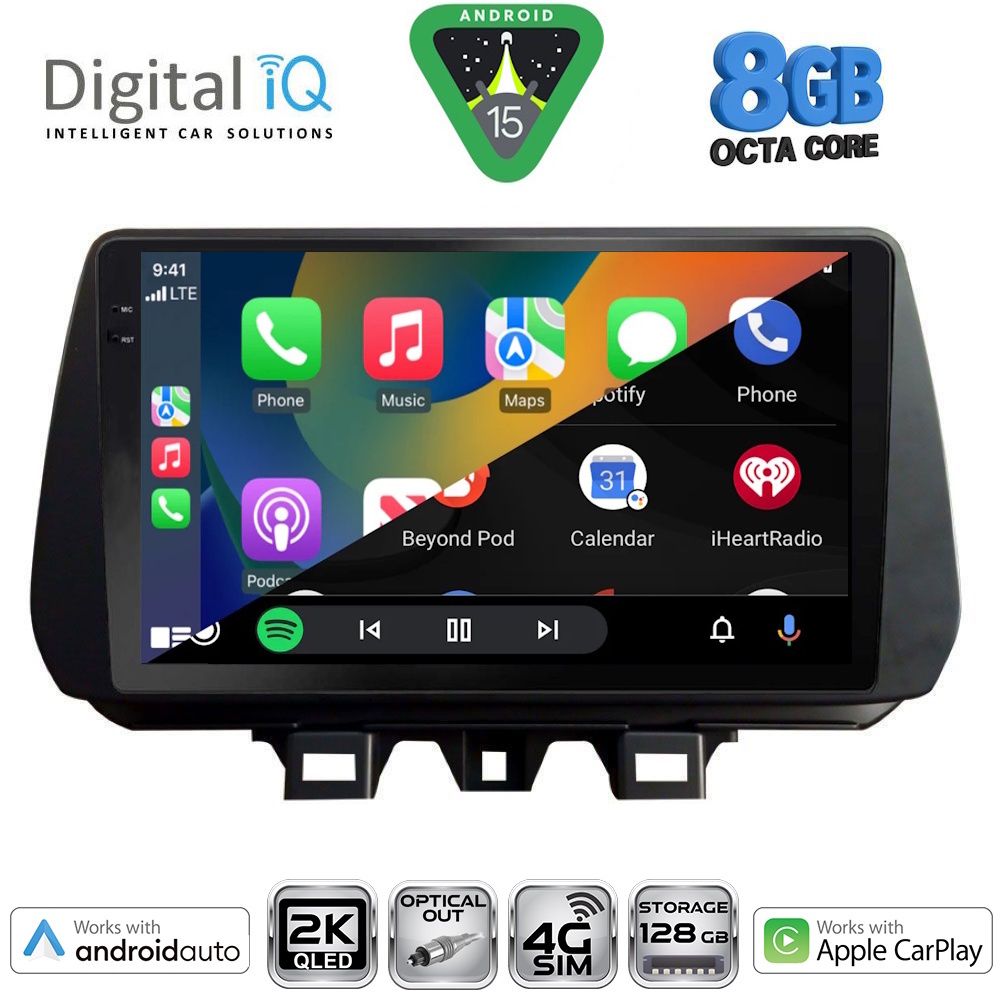 DIGITAL IQ BXK 20244_CPAA (9inc) MULTIMEDIA TABLET for HYUNDAI TUCSON mod. 2019-2023 - DIGITAL IQ BXK 20244_CPAA