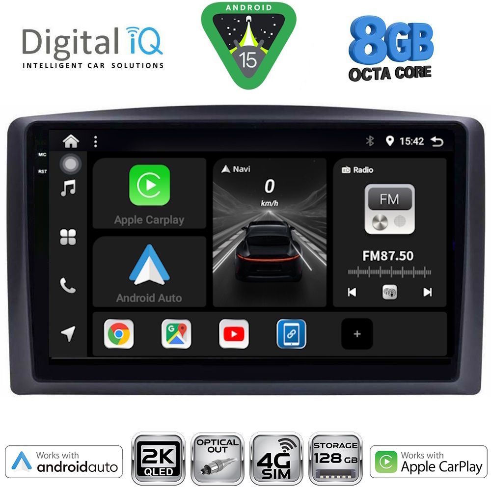 DIGITAL IQ BXK 20421_CPAA (10inc) MULTIMEDIA TABLET for MERCEDES VITO – VIANO  (W447) mod. 2015-2022 - DIQ_BXK_20421