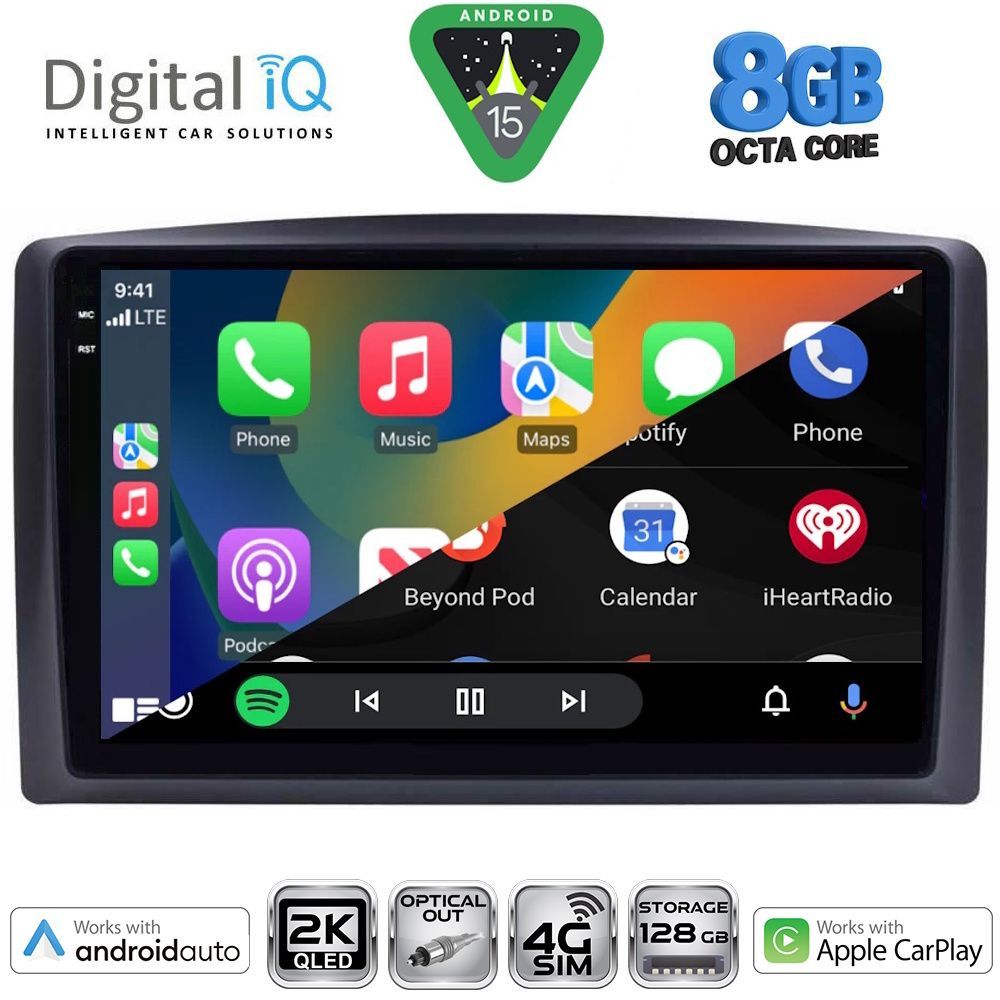 DIGITAL IQ BXK 20421_CPAA (10inc) MULTIMEDIA TABLET for MERCEDES VITO – VIANO  (W447) mod. 2015-2022 - DIQ_BXK_20421