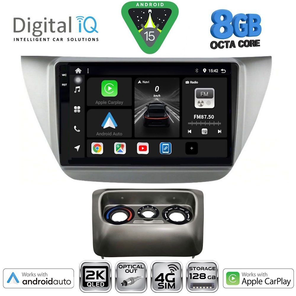 DIGITAL IQ BXK 20433_CPAA (9inc) MULTIMEDIA TABLET for MITSUBISHI LANCER mod. 2000-2007 - DIQ_BXK_20433