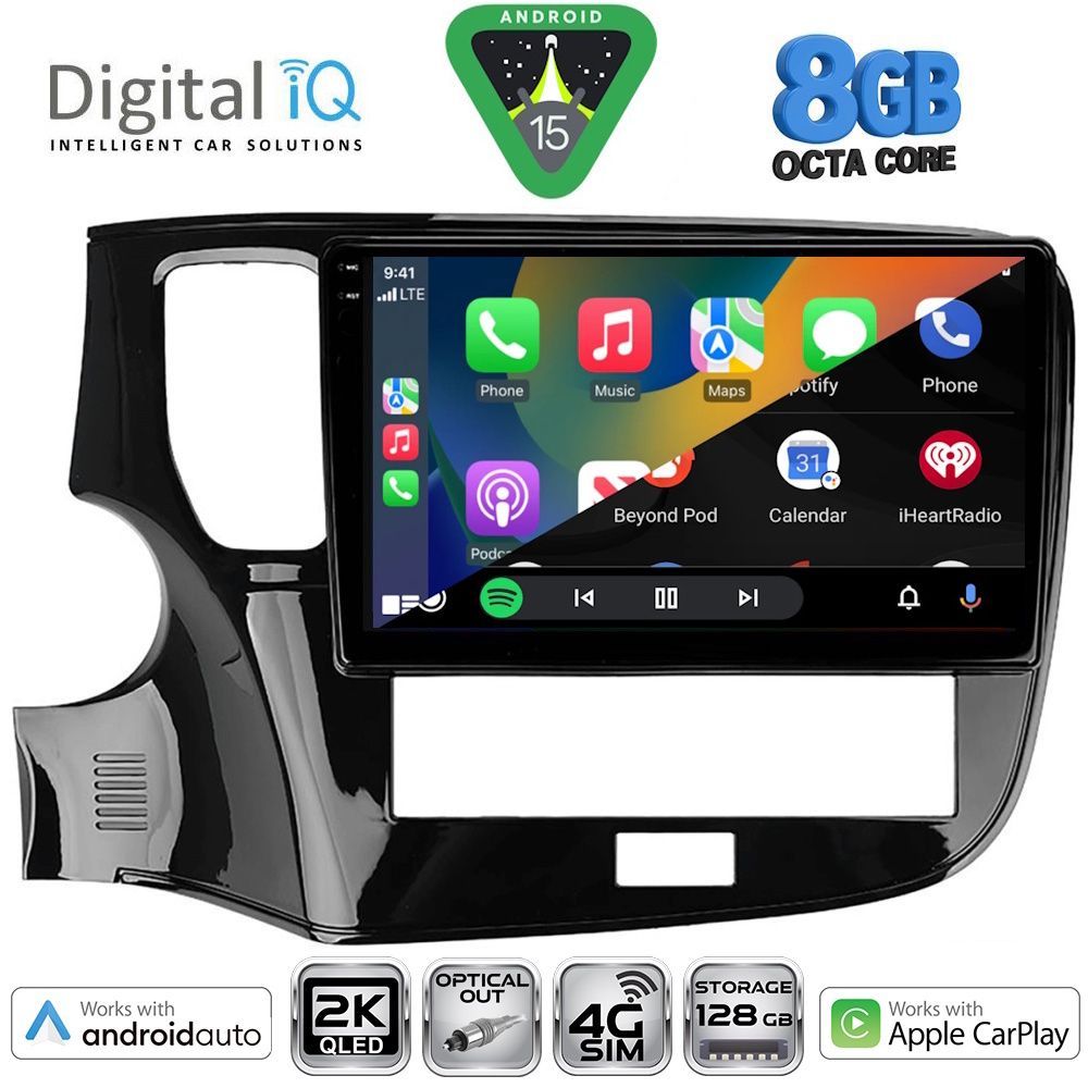 DIGITAL IQ BXK 20440_CPAA (10inc) MULTIMEDIA TABLET for MITSUBISHI OUTLANDER mod. 2020-2022 - DIQ_BXK_20440