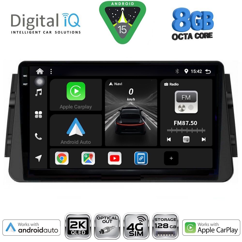 DIGITAL IQ BXK 20460_CPAA (9inc) MULTIMEDIA TABLET for NISSAN MICRA mod. 2017-2025 - DIQ_BXK_20460