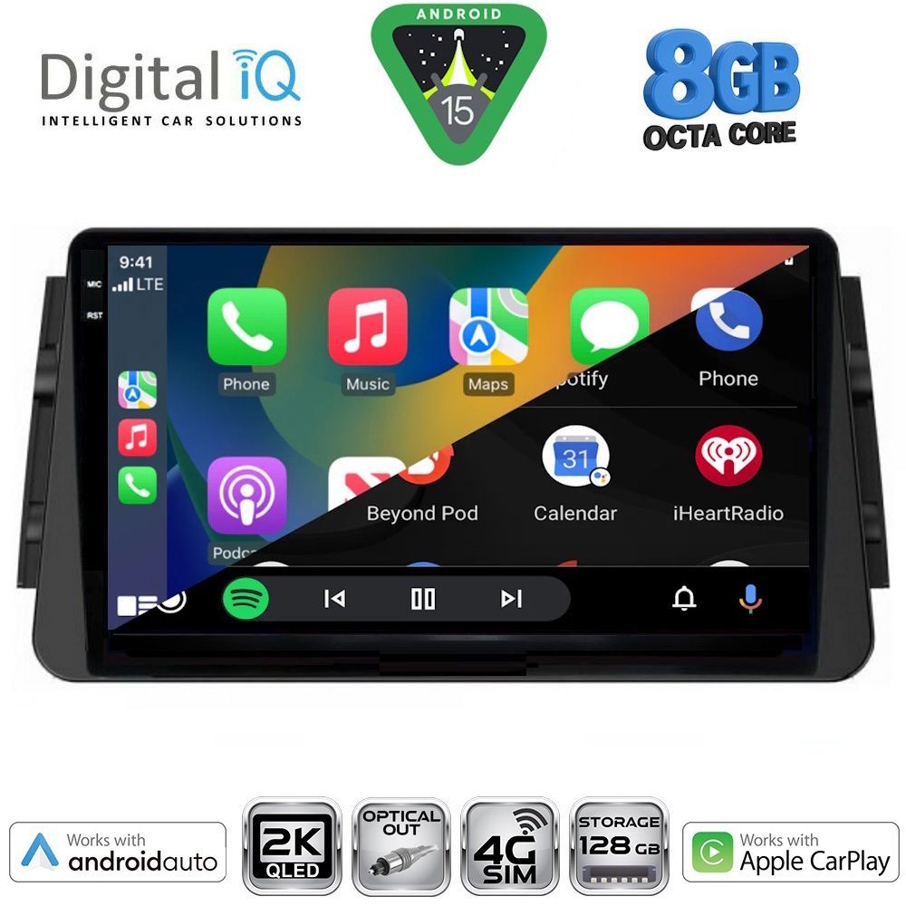 DIGITAL IQ BXK 20460_CPAA (9inc) MULTIMEDIA TABLET for NISSAN MICRA mod. 2017-2025 - DIQ_BXK_20460