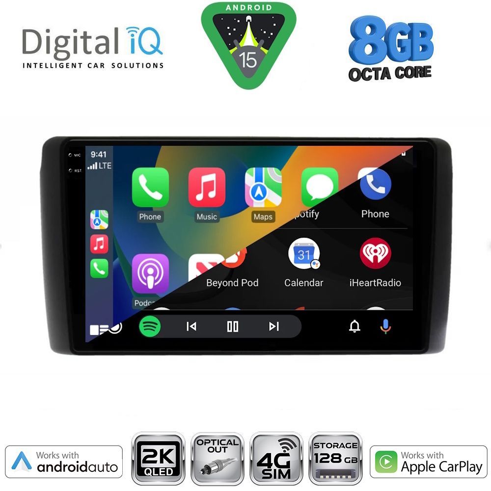 DIGITAL IQ BXK 20472_CPAA (9inc) MULTIMEDIA TABLET for NISSAN LEAF mod. 2009-2017 - DIQ_BXK_20472