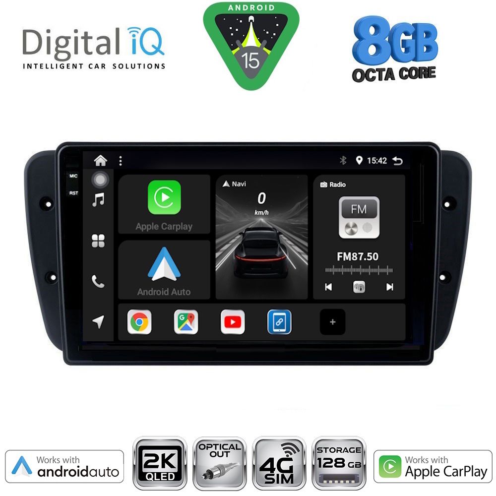 DIGITAL IQ BXK 20571_CPAA (9inc) MULTIMEDIA TABLET for SEAT IBIZA mod. 2008-2015 - DIQ_BXK_20571
