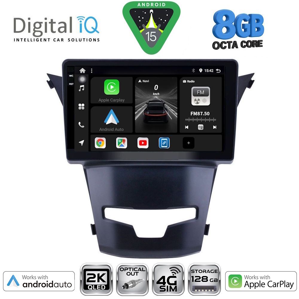 DIGITAL IQ BXK 20653_CPAA (9inc) MULTIMEDIA TABLET for SSANGYONG KORANDO mod. 2014-2019 - DIQ_BXK_20653