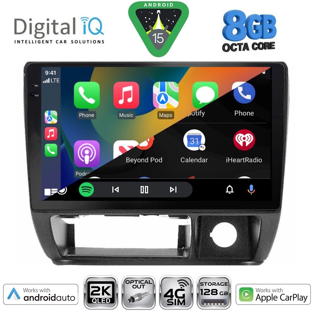Suzuki Jimny 1998 – 2005 Οθόνη με CarPlay, AndroidAuto, Bluetooth, GPS - DIGITAL IQ BXK 20677_CPAA (9inc)