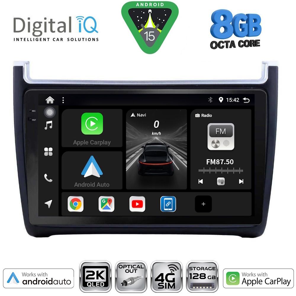 DIGITAL IQ BXK 20757_CPAA (9inc) MULTIMEDIA TABLET for VW POLO mod. 2014-2017 - DIQ_BXK_20757