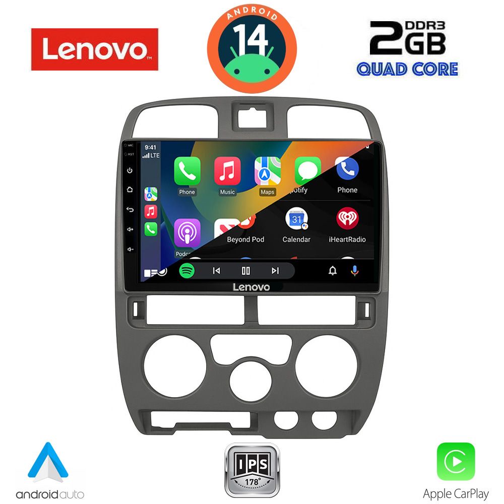 Isuzu D-Max 2002 - 2008 Οθόνη με CarPlay, AndroidAuto, Bluetooth, GPS - LENOVO LVD 2253GR_CPA (9inc)