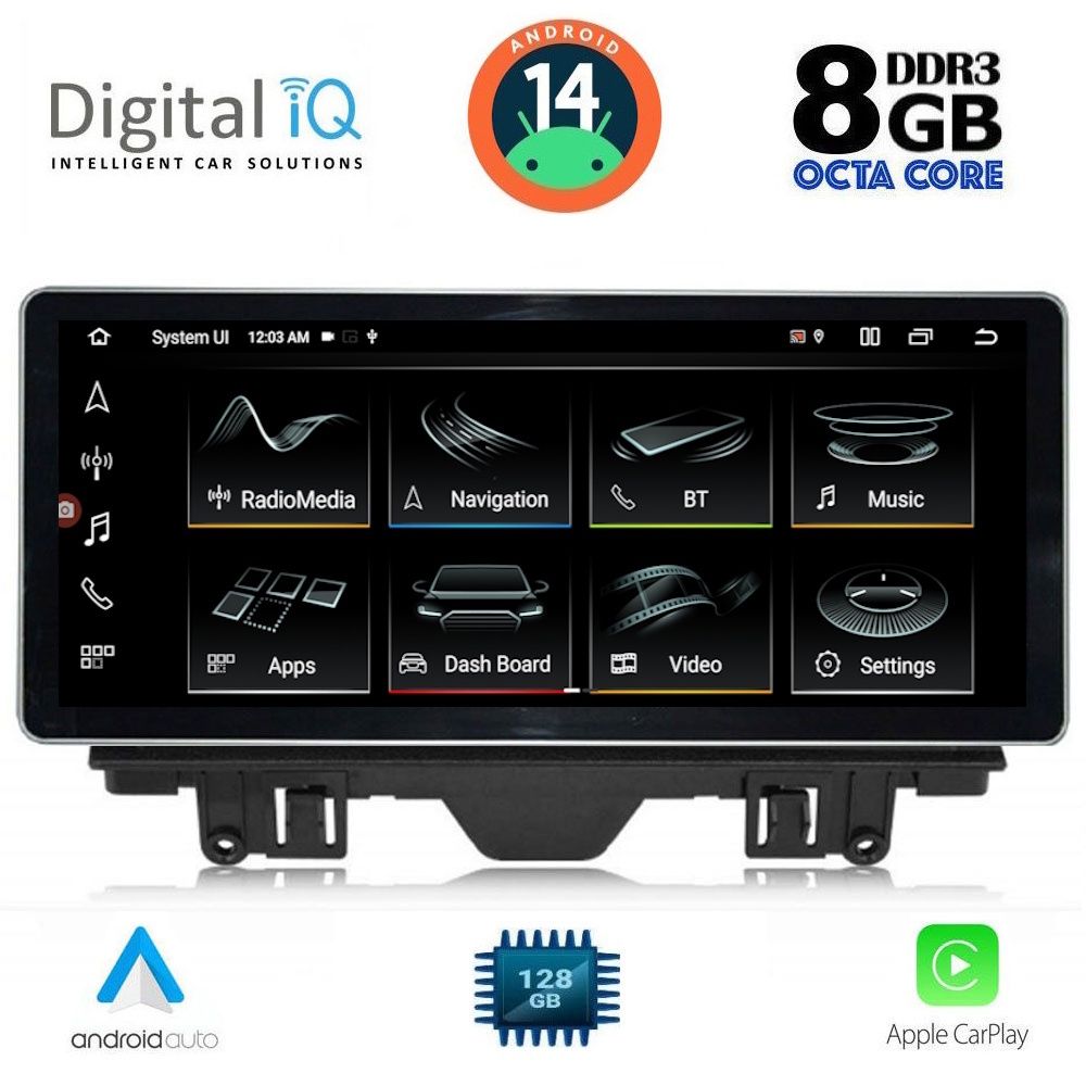 DIGITAL IQ TOP 17915_CPA (12.3inc) MULTIMEDIA SYSTEM for AUDI A3 mod. 2013-2021