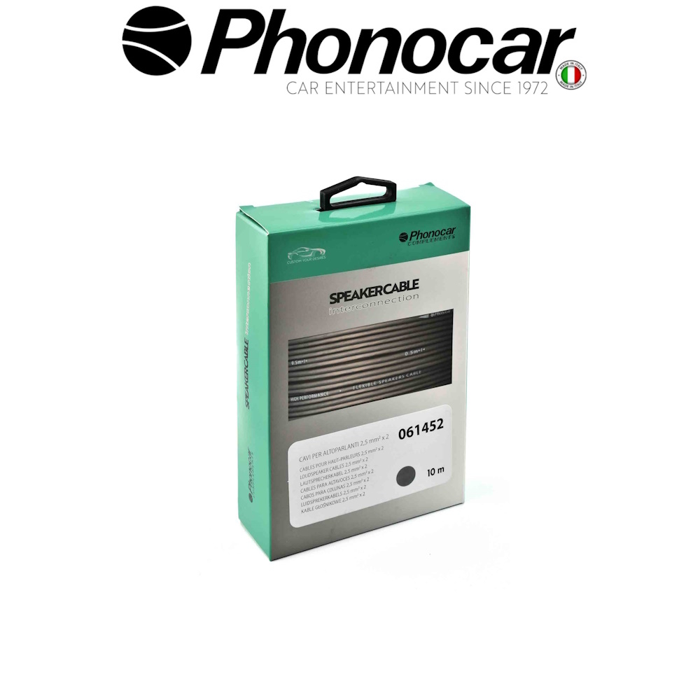 Καλώδιο ηχείων 2X2.5mm² (10m Γκρι) – 06.145.2 PHONOCAR