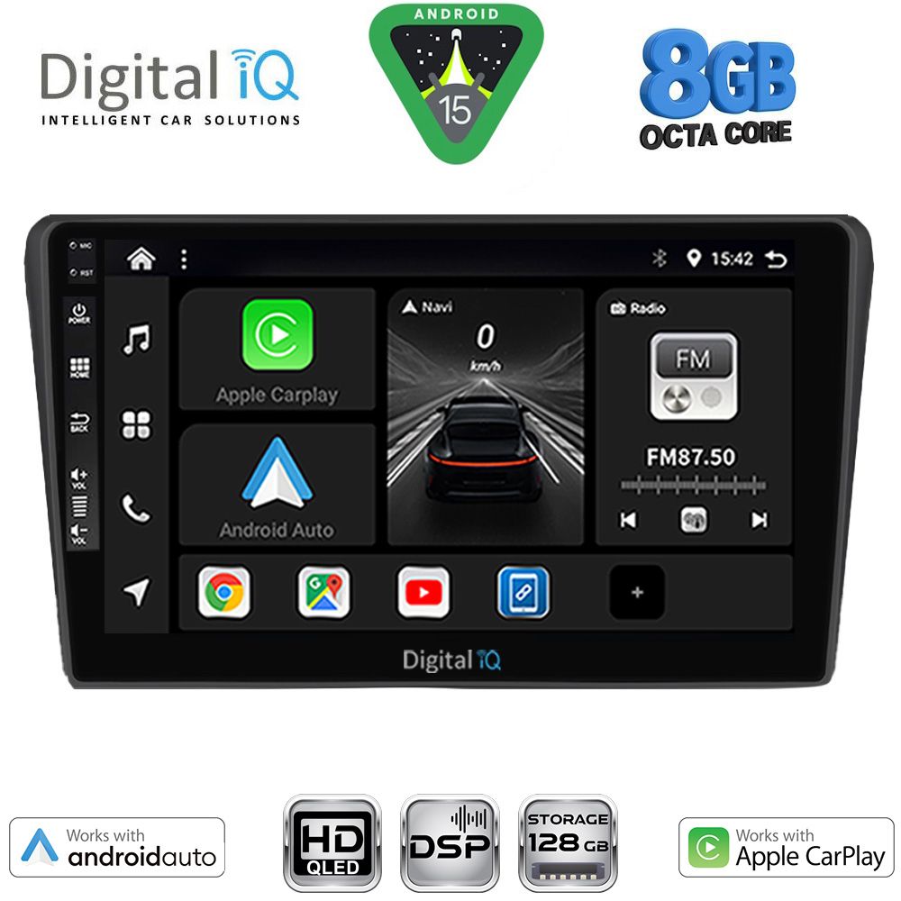 DIGITAL IQ BXF 7704BL_CPAA (9inc) MULTIMEDIA TABLET for TOYOTA AVENSIS (T25) mod. 2003-2009 (BLACK) - DIGITAL IQ BXF 7704BL_CPAA